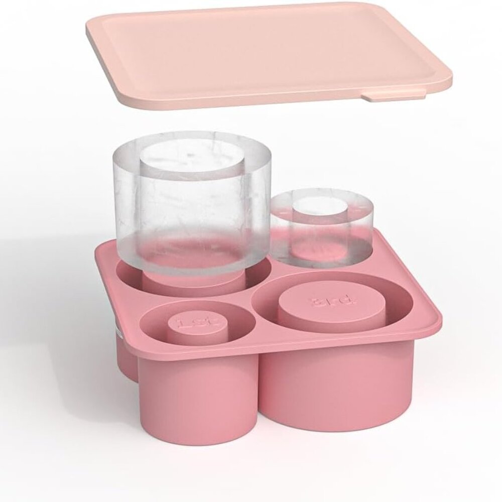 Silicone Ice Mold Ice Cubes for Stanley Tumbler, Pink - Picture 1 of 11